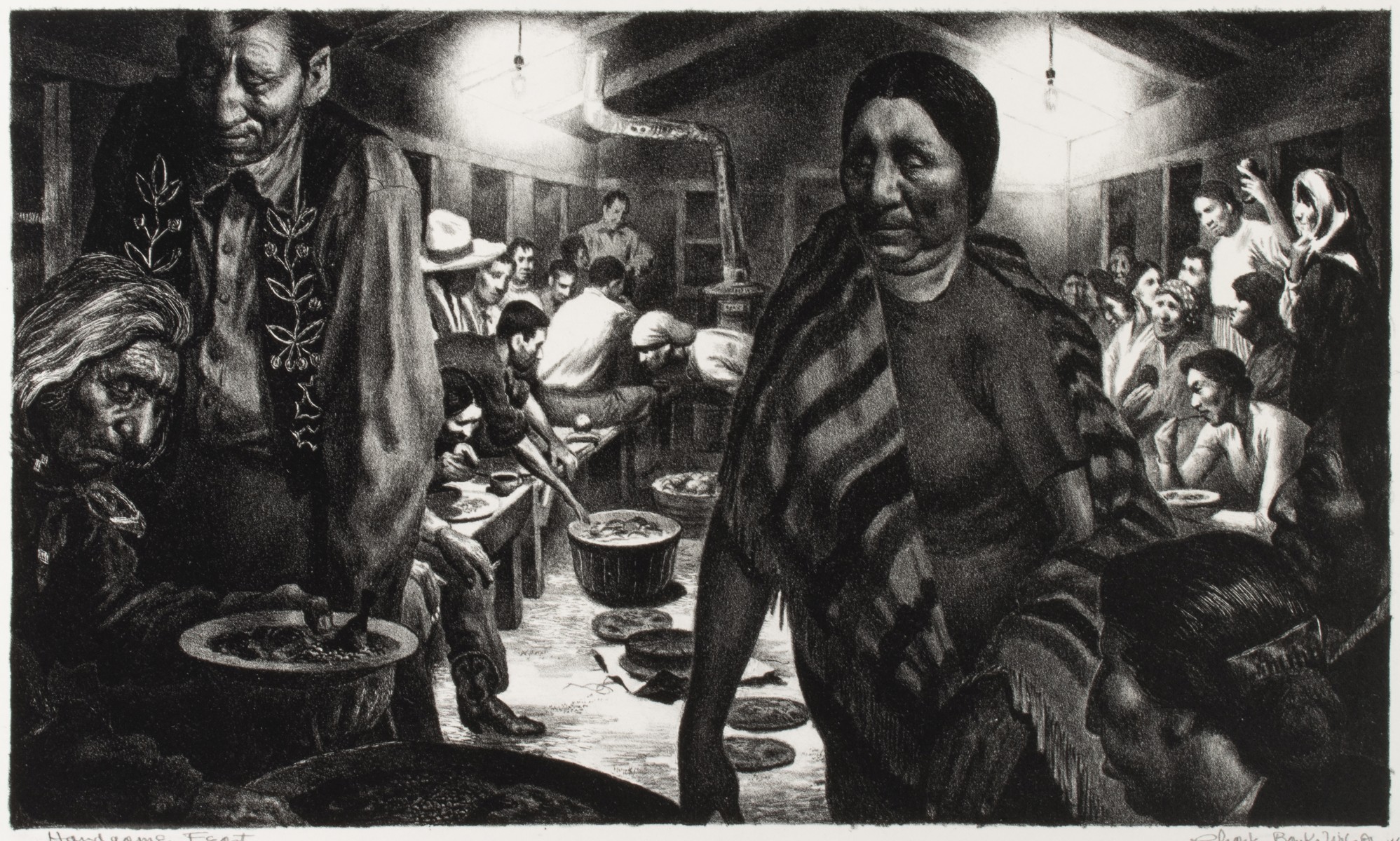 CHARLES BANKS WILSON (1918-2013) PENCIL SIGNED LITHO