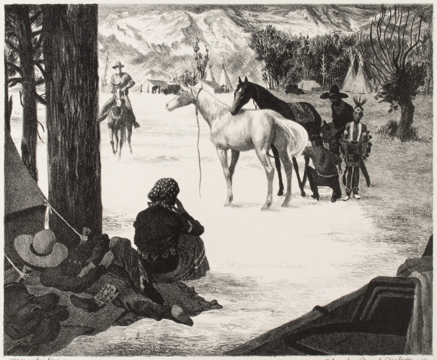 CHARLES BANKS WILSON (1918-2013) PENCIL SIGNED LITHO