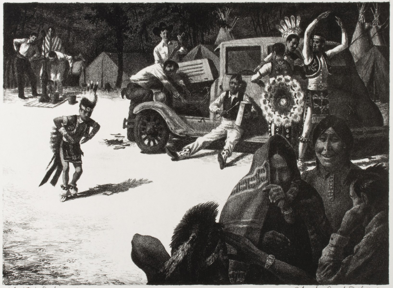 CHARLES BANKS WILSON (1918-2013) PENCIL SIGNED LITHO