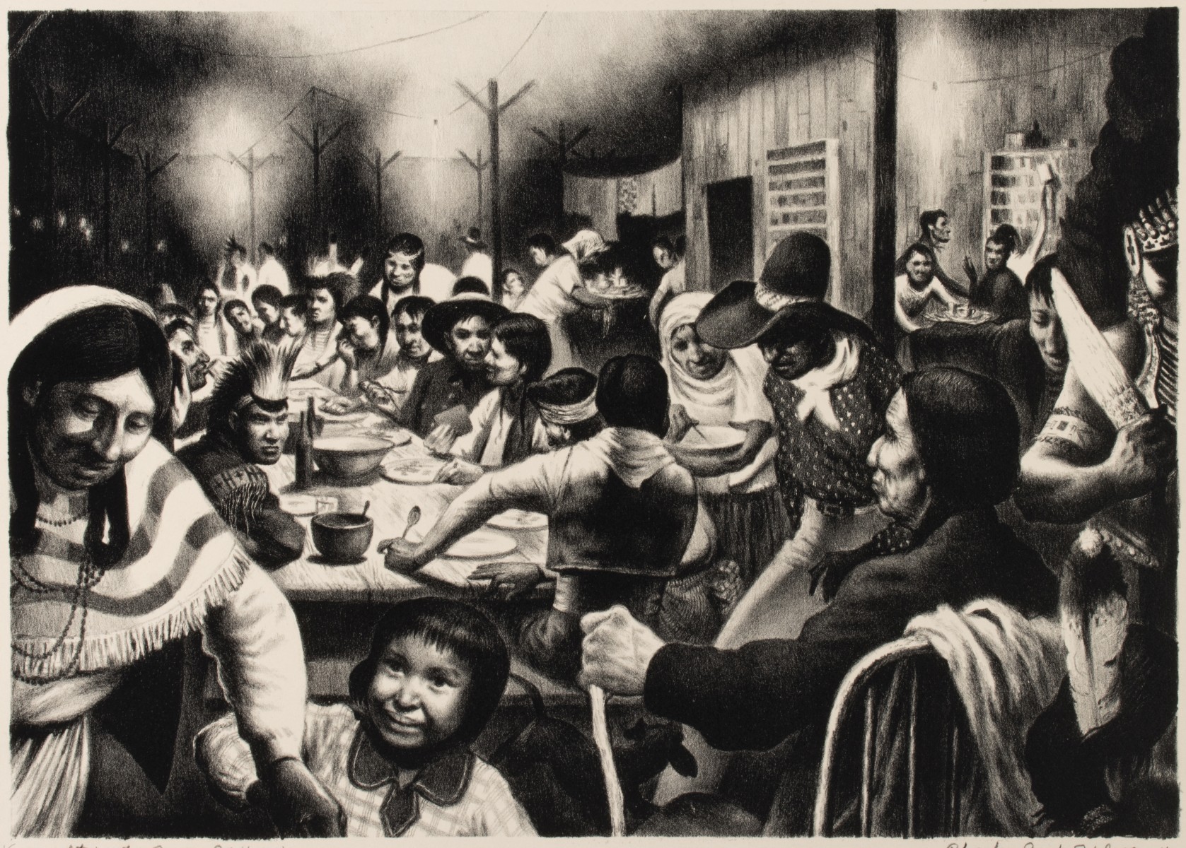 CHARLES BANKS WILSON (1918-2013) PENCIL SIGNED LITHO