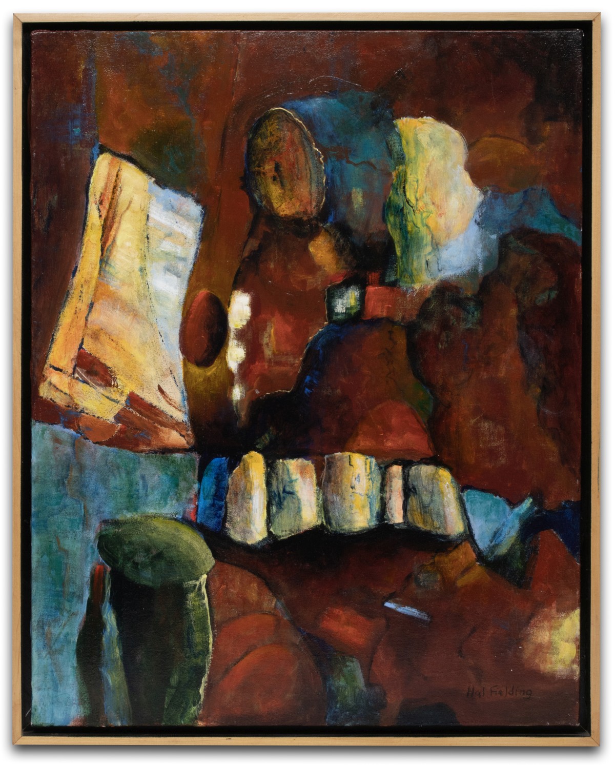 HAL FIELDING (1928-2013) SANTA FE MODERN ARTIST ACRYLIC