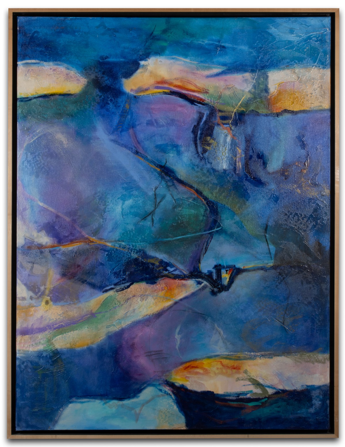 HAL FIELDING (1928-2013) CONTEMPORARY SANTA FE ACRYLIC