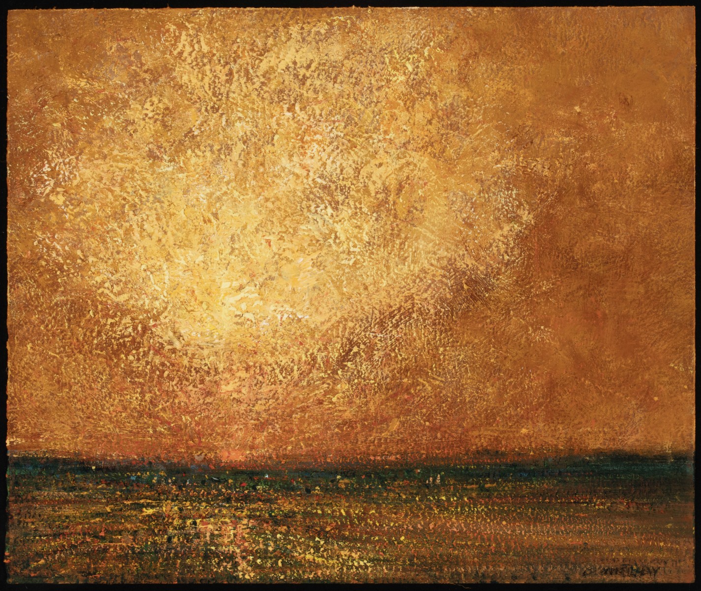 DAVID MELBY (1942-2014) OIL ON ARTIST'S BOARD