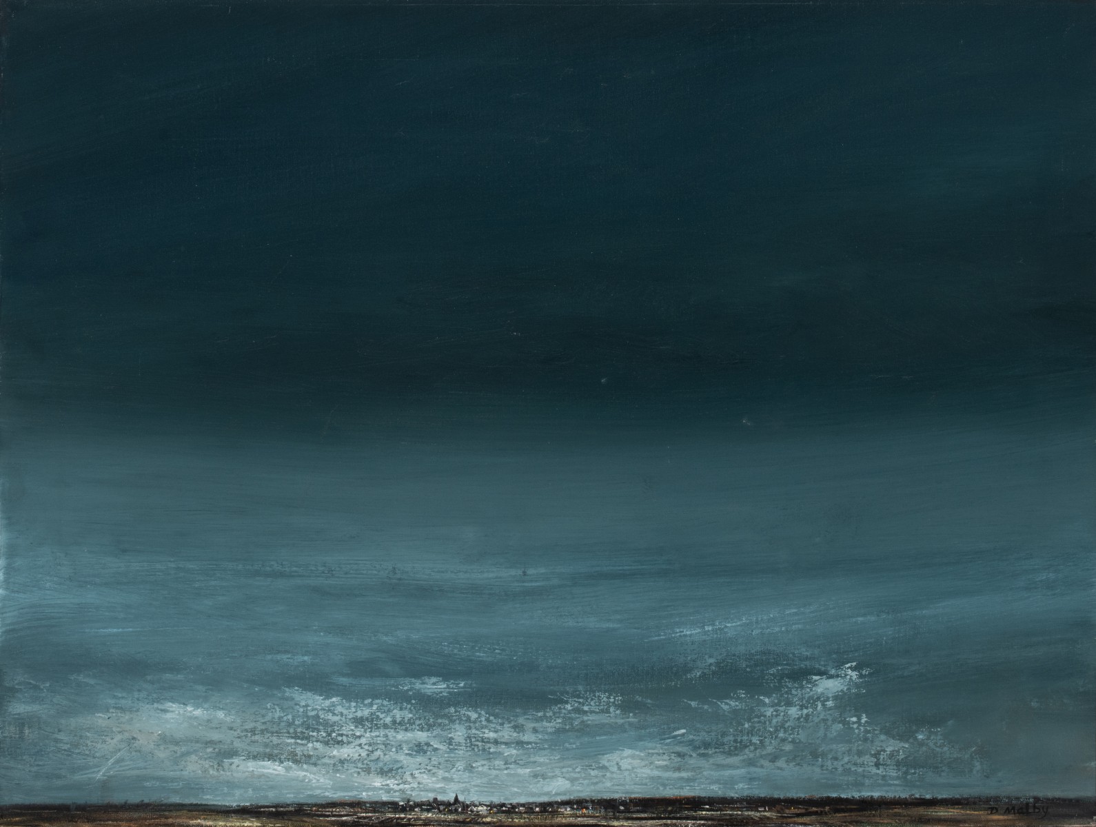 DAVID MELBY (1942-2014) EXHIBITED OIL ON CANVAS