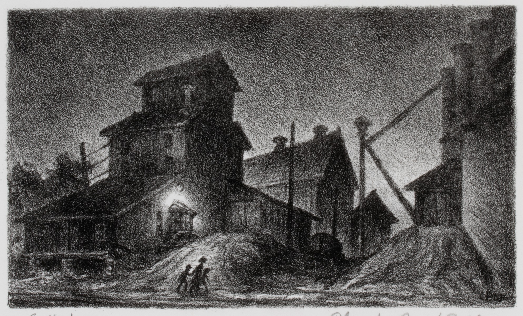 CHARLES BANKS WILSON (1918-2013) PENCIL SIGNED LITHO