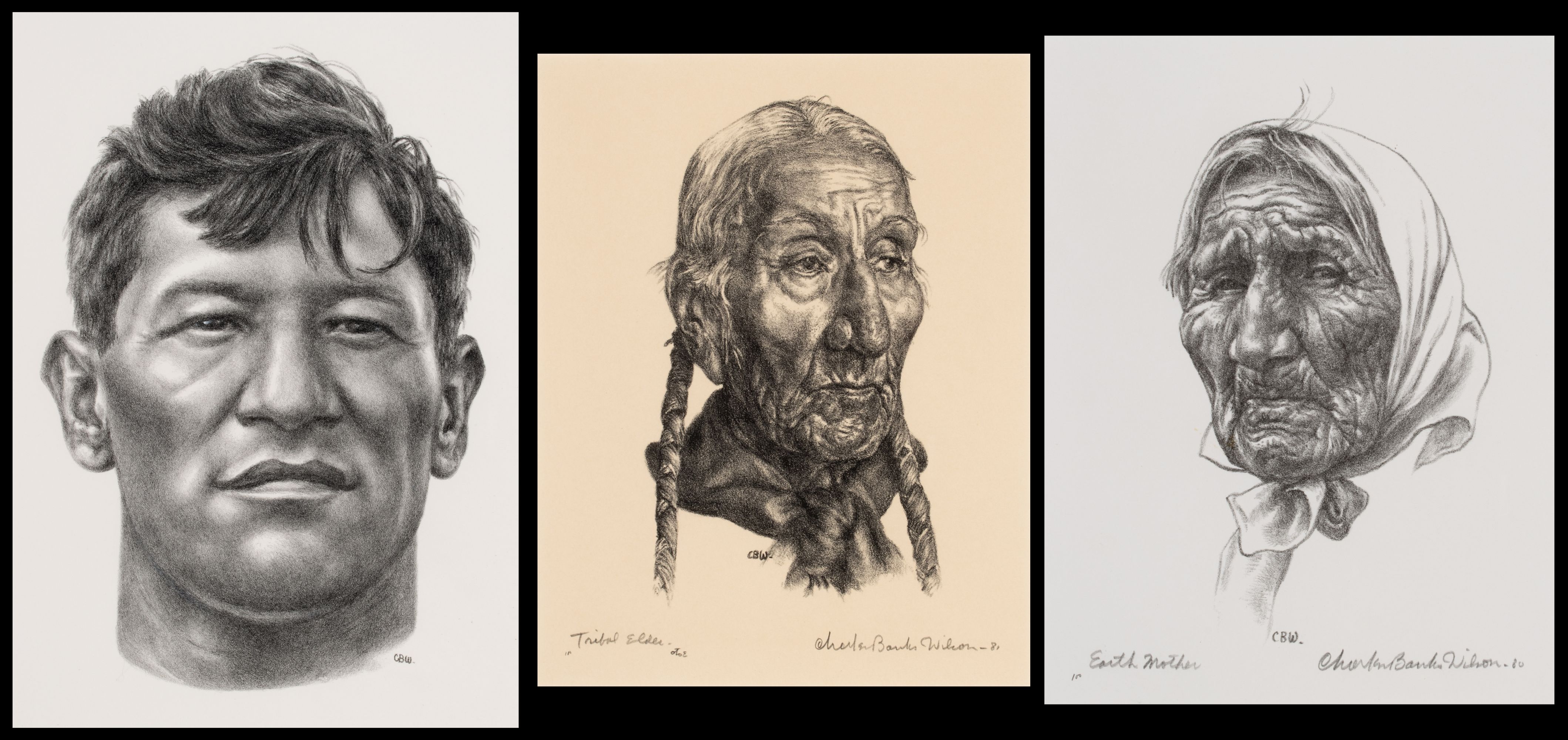 CHARLES BANKS WILSON (1918-2013) PENCIL SIGN LITHOS (3)