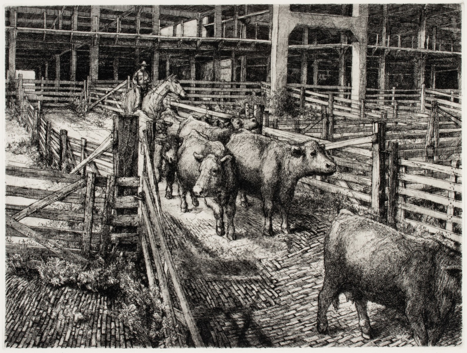 DOUG OSA (BORN 1952) PENCIL SIGNED ETCHING