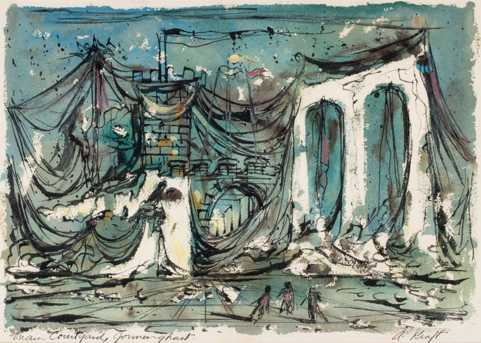ARTHUR KRAFT (1922-1977) GORMENGHAST SERIES WATERCOLORS