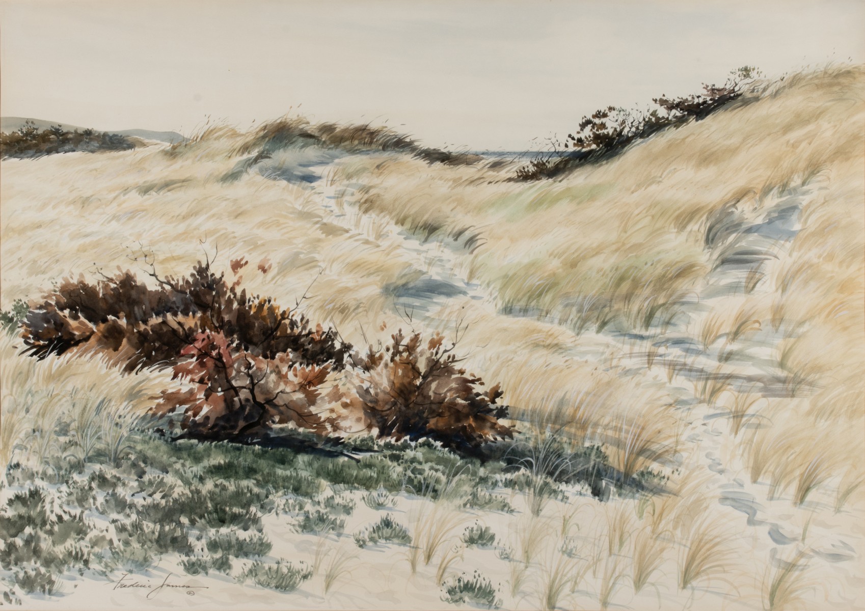 FREDERIC JAMES (1915-1985) WATERCOLOR