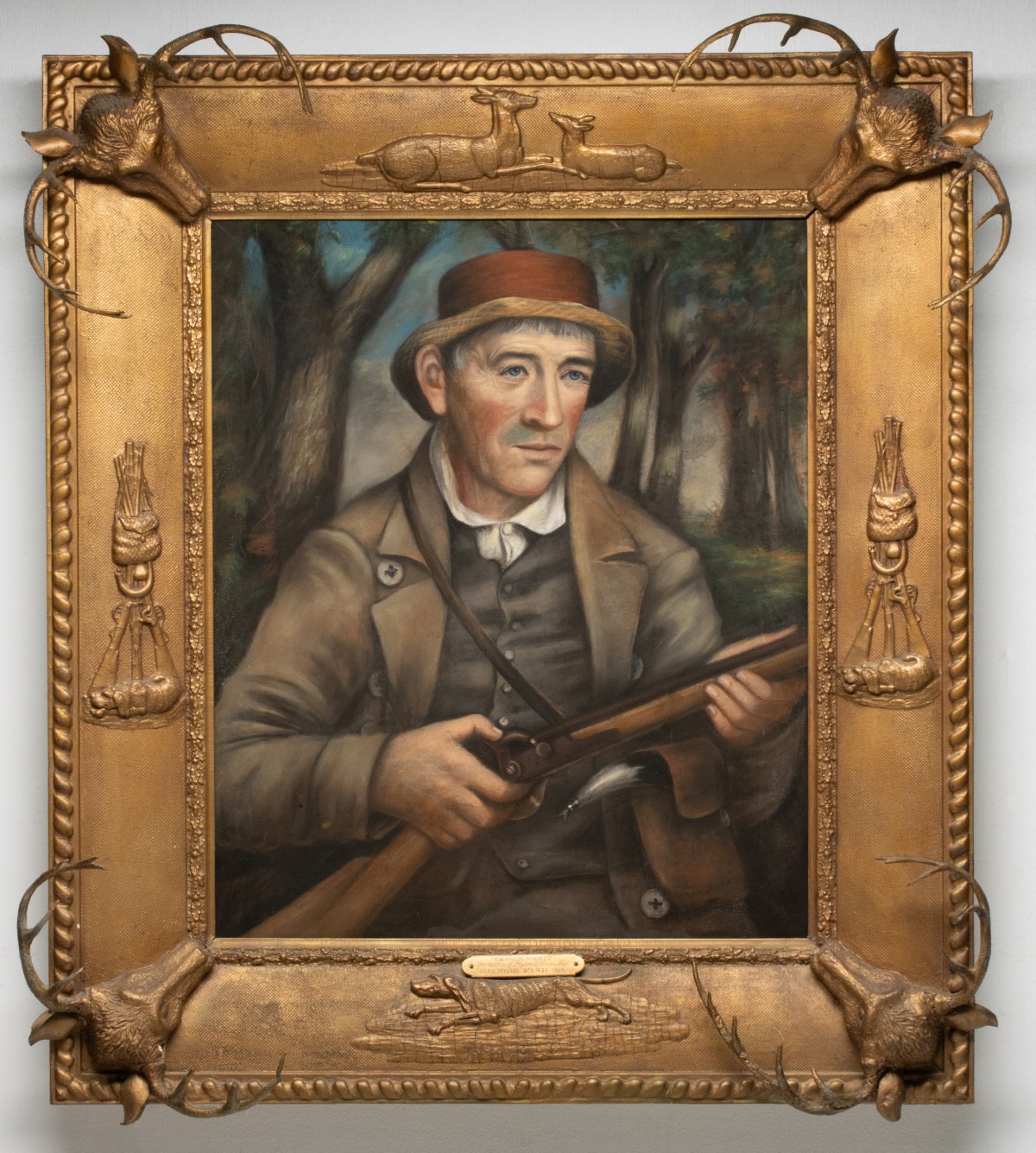 GEORGE FISH (1822-1906) PORTRAIT OF BRANCH PIERCE 1849