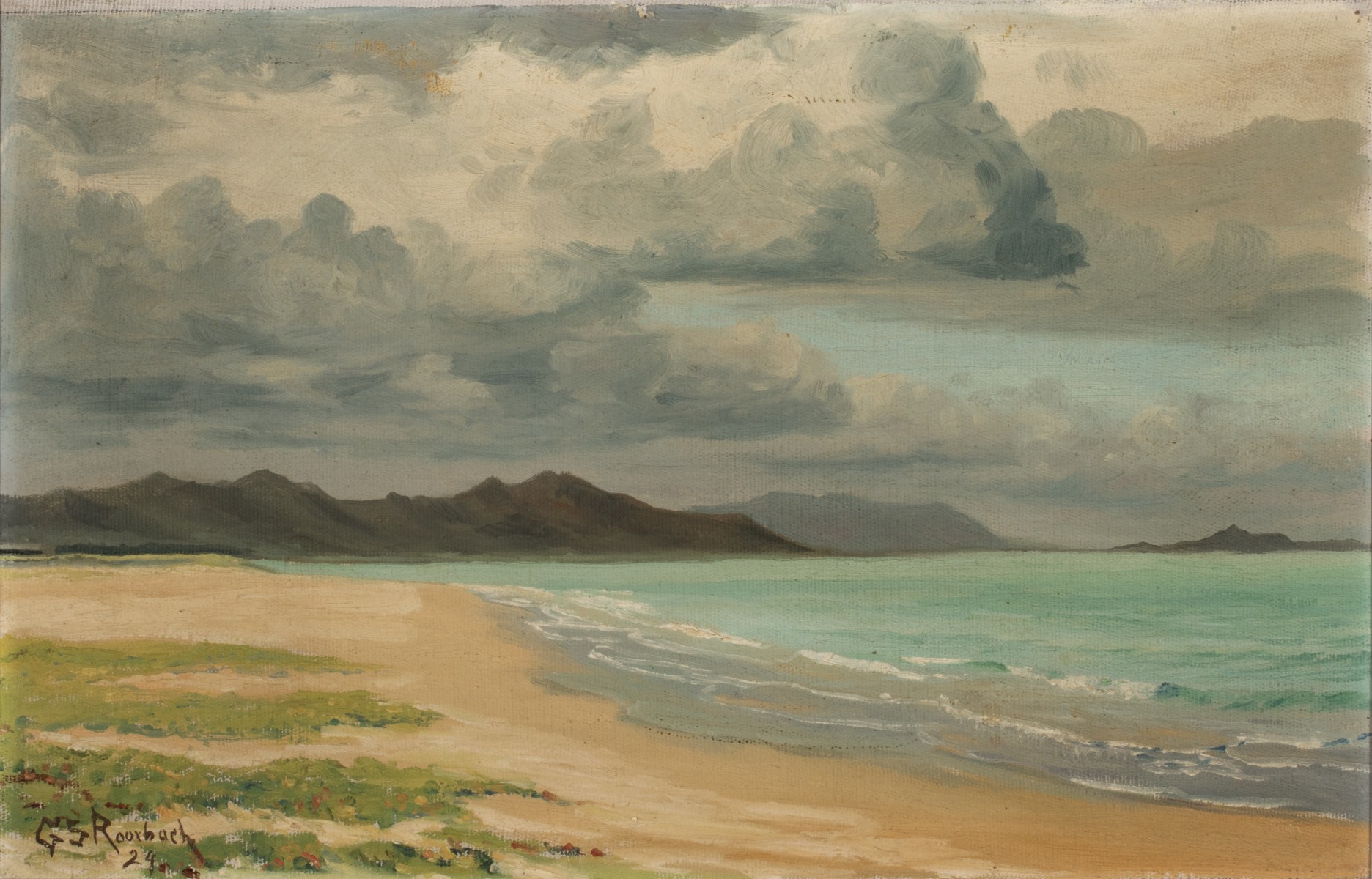 GEORGE ROORBACH (1860-1930) OIL ON CANVAS