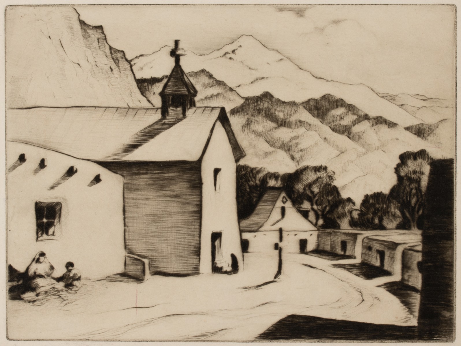 GENE KLOSS (1903-1996) PENCIL SIGNED ETCHING 1937