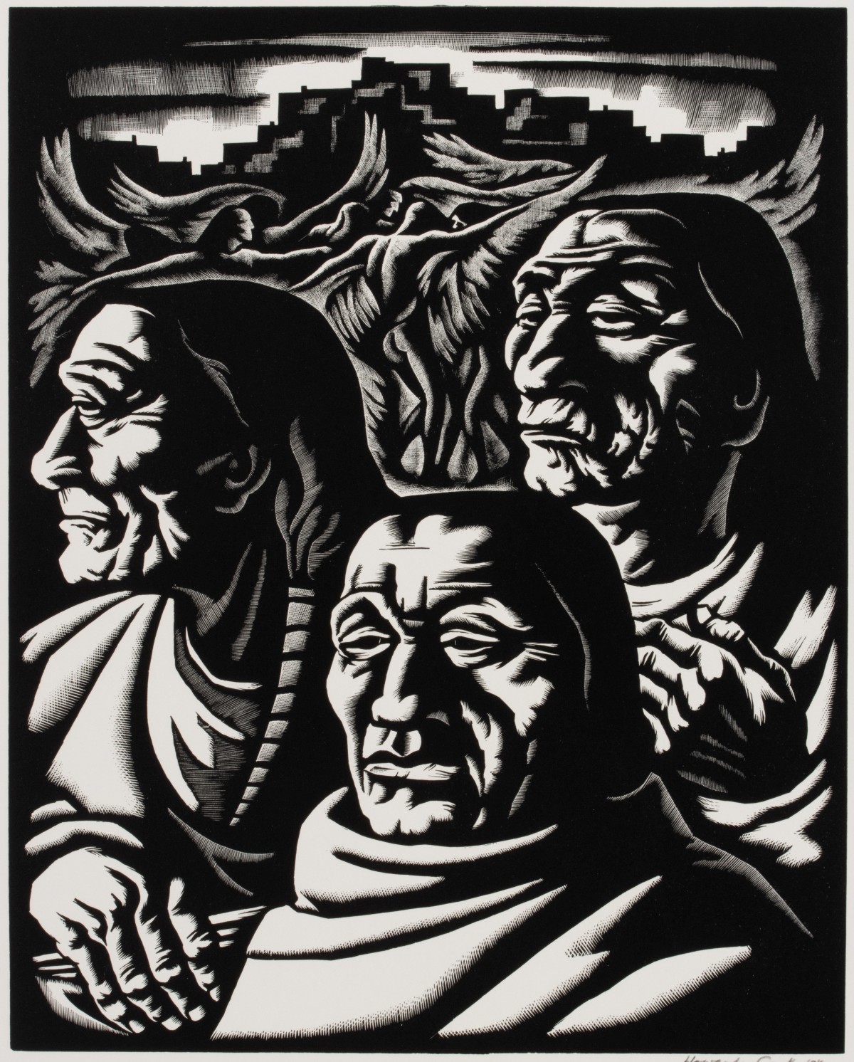 HOWARD COOK (1901-1980) FOR KANSAS CITY WOODCUT SOCIETY