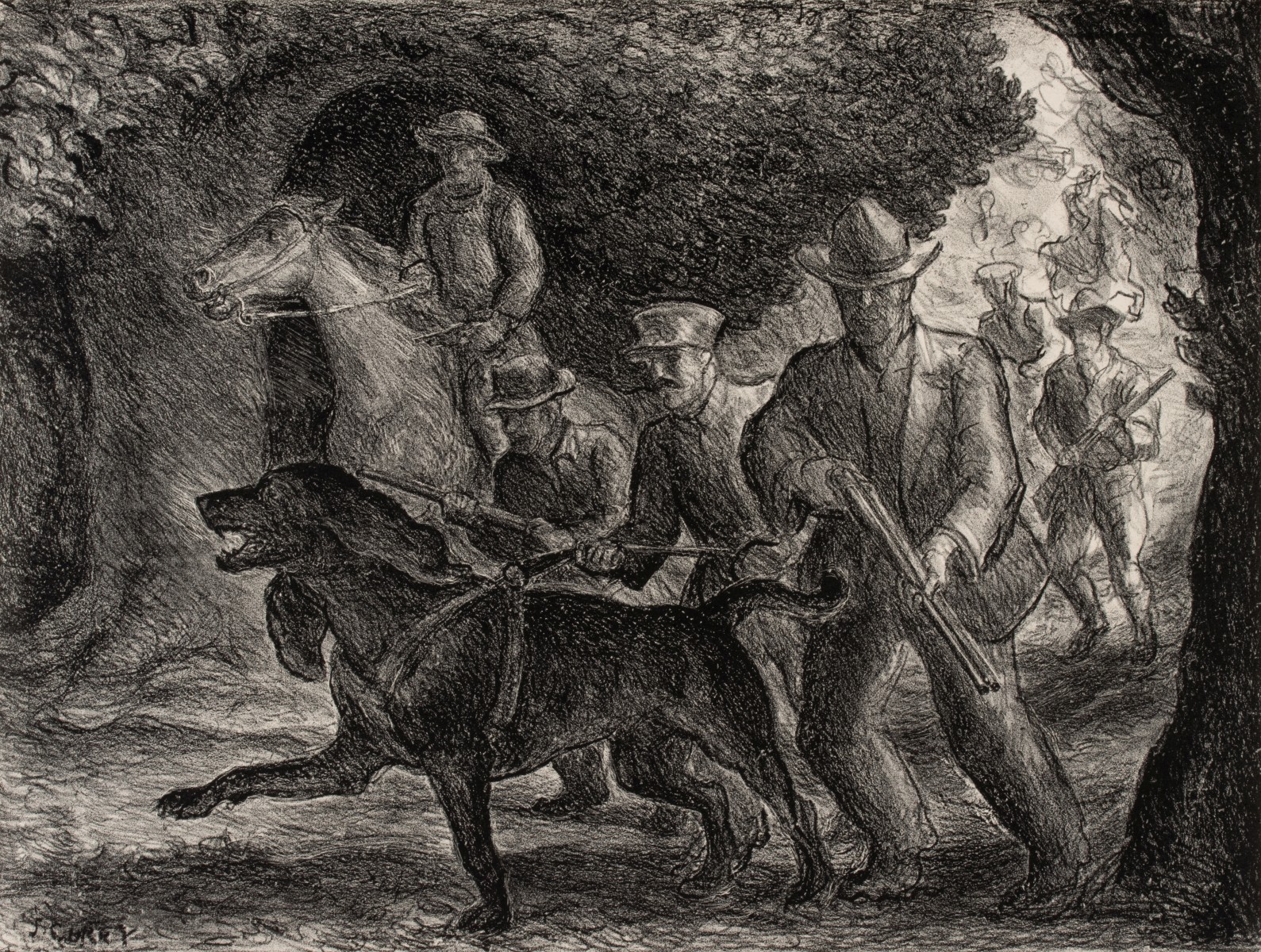 JOHN STEUART CURRY (1897-1946) PENCIL SIGNED LITHOGRAPH