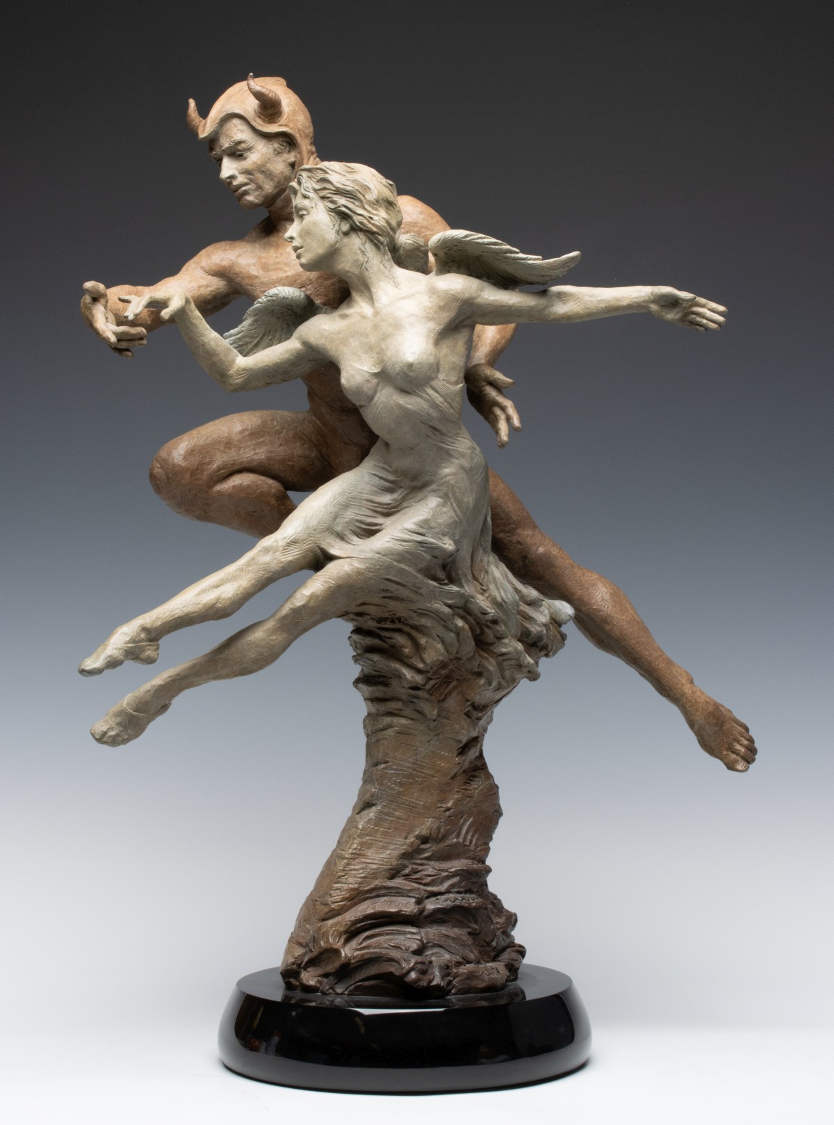 MARTIN EICHINGER (B. 1949) BRONZE SCULPTURE WITH ENAMEL