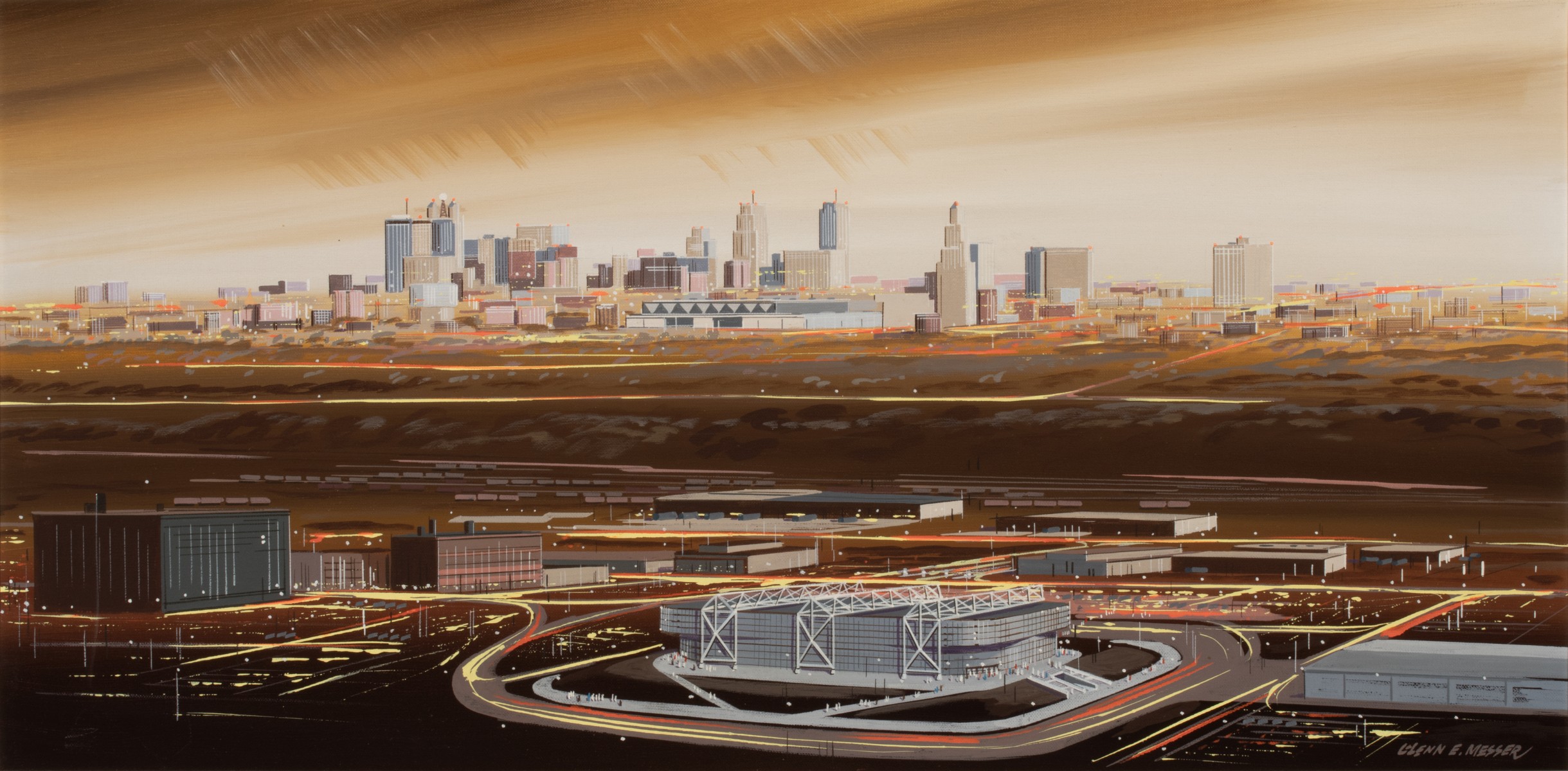 GLENN E. MESSER (1915-1988) KEMPER ARENA, KANSAS CITY