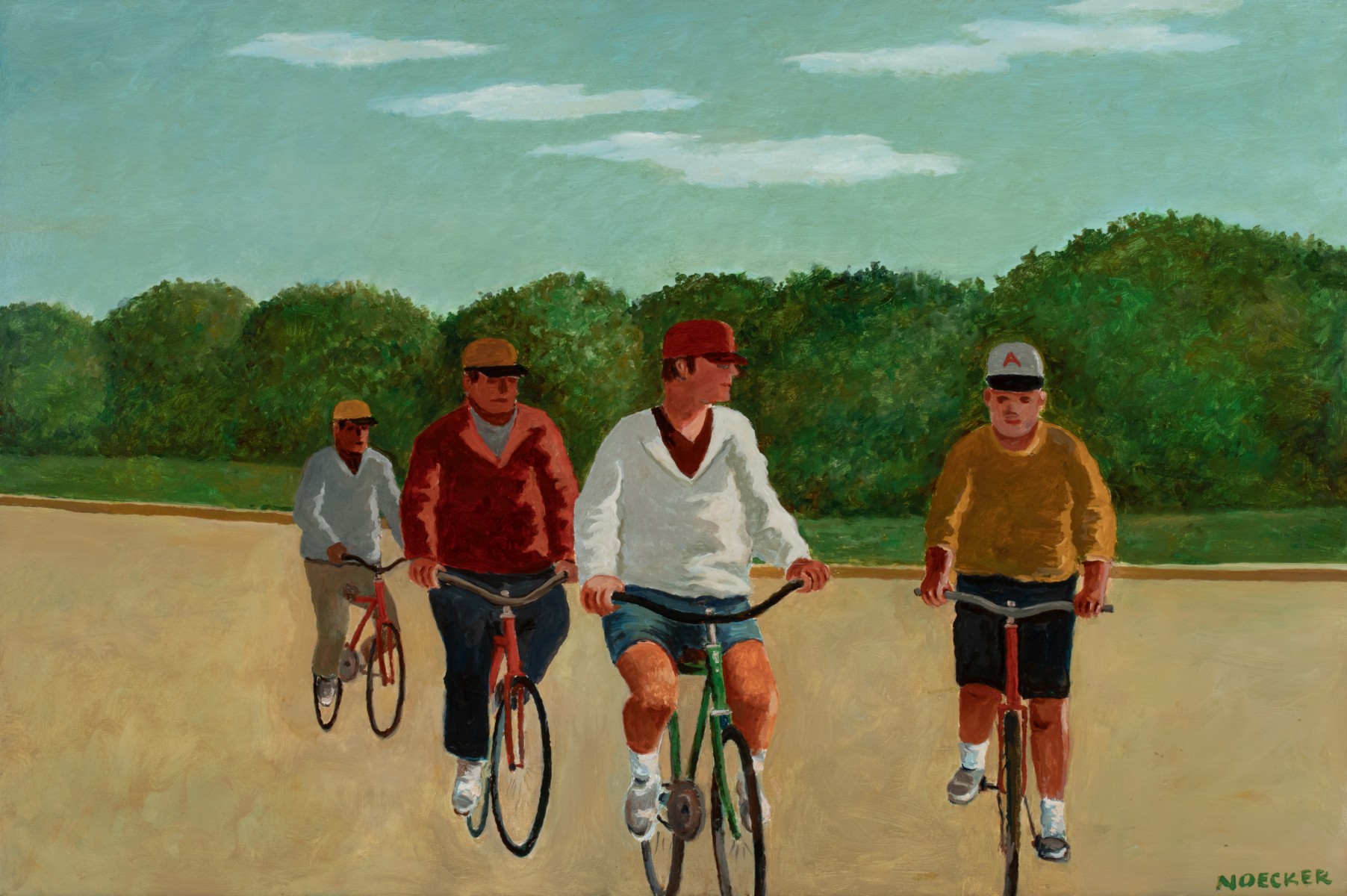 HAROLD NOECKER (1912-2002) OIL ON PANEL