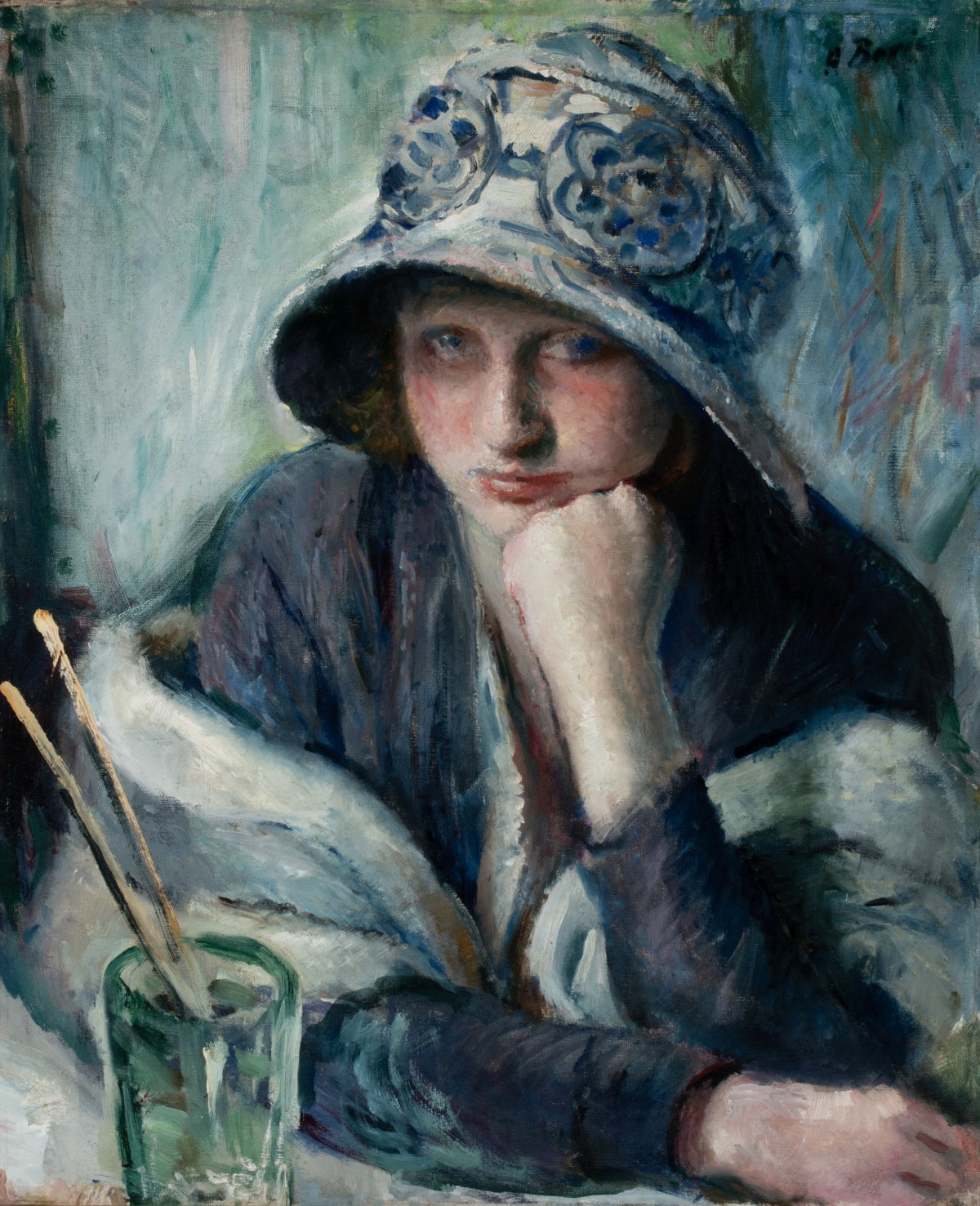 ADOLPHE BORIE (1877-1934) OIL PREVIOUSLY THE MET MUSEUM