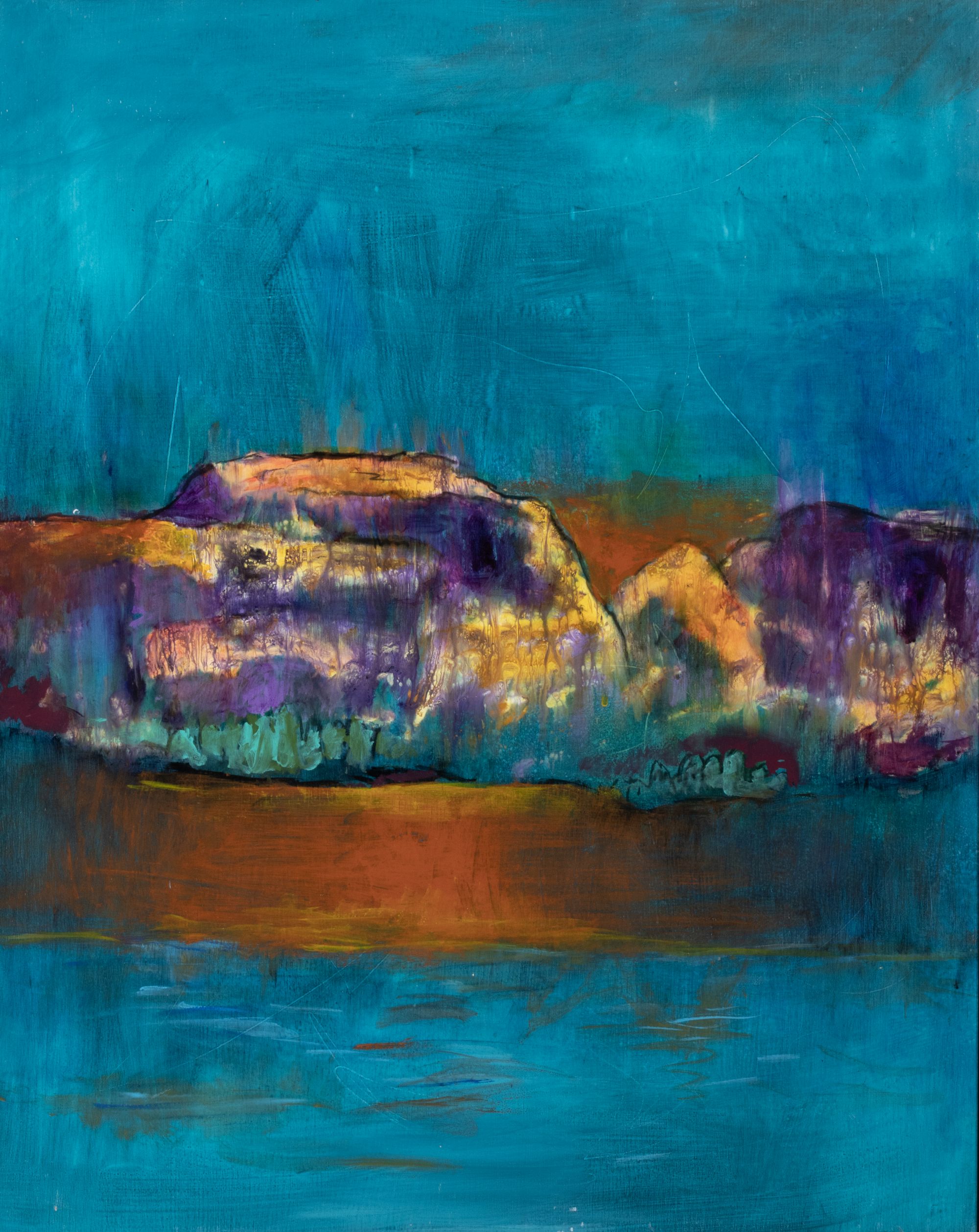 HAL FIELDING (1928-2013) ACRYLIC ON PANEL