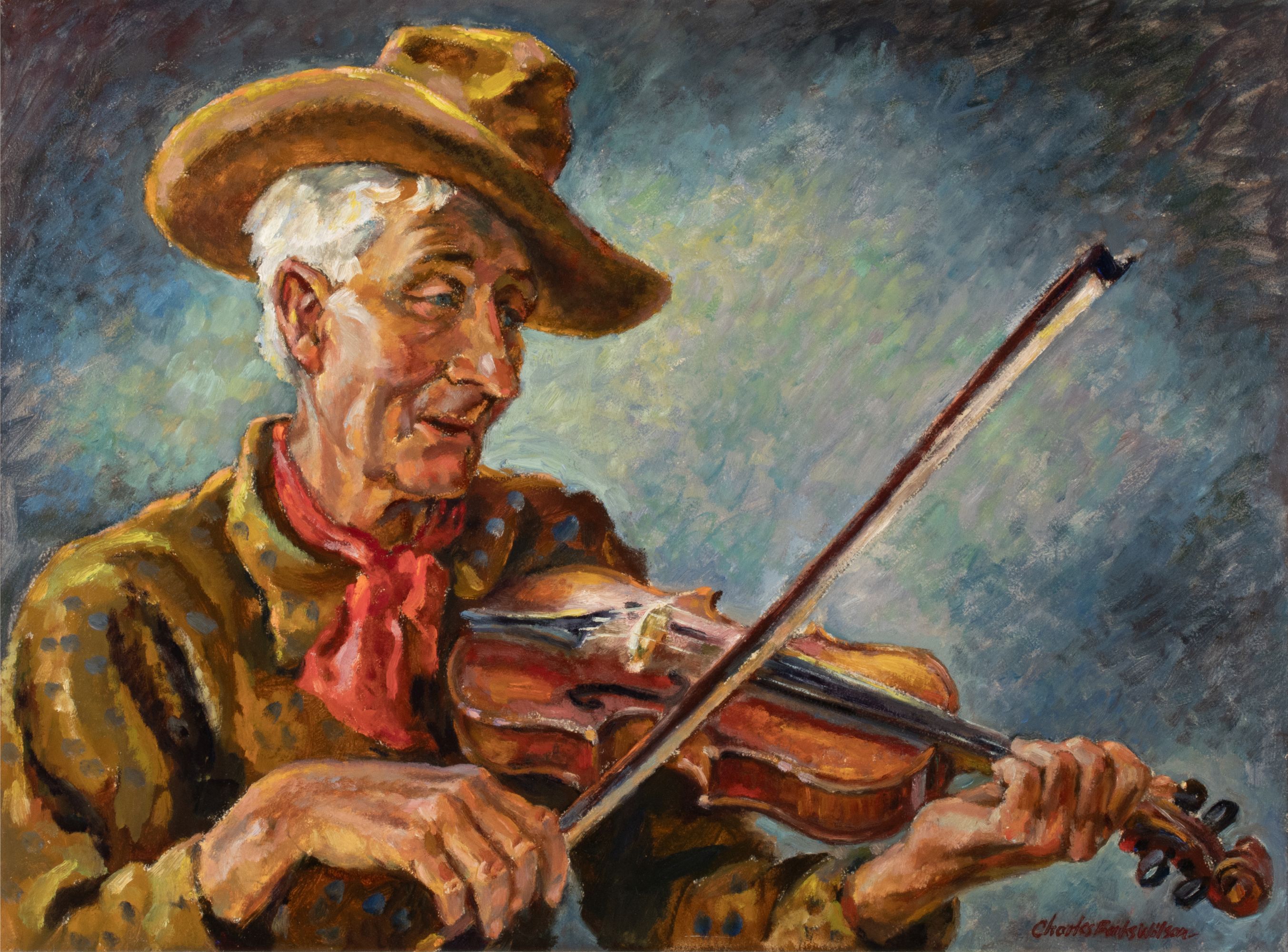 CHARLES BANKS WILSON (B. 1918) EXHIBITED OIL ON PANEL
