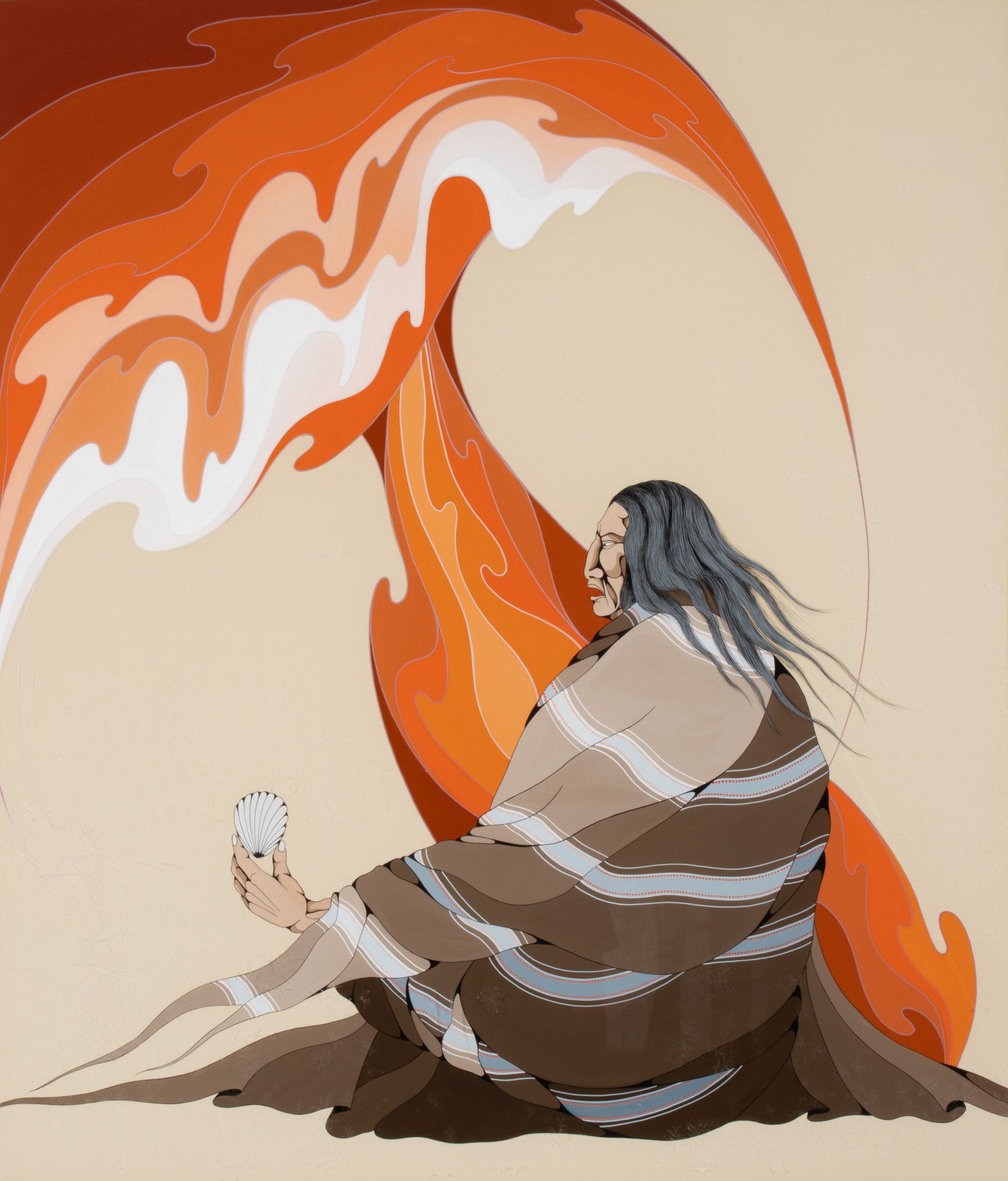 DIANE O'LEARY (1935-2013) GOUACHE ON ARTIST'S BOARD