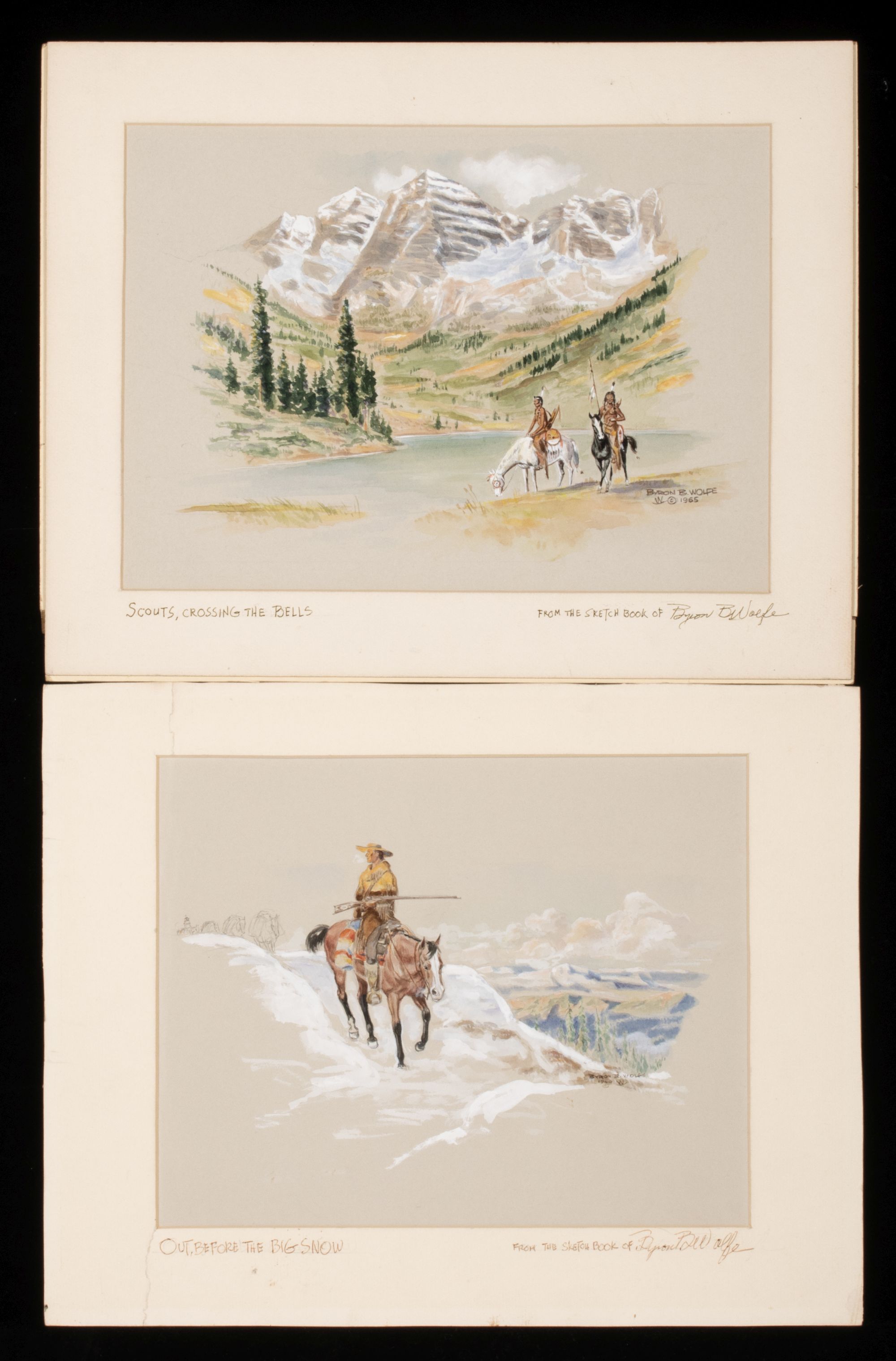 BYRON WOLFE (1904-1973) WATERCOLORS FROM THE SKETCHBOOK