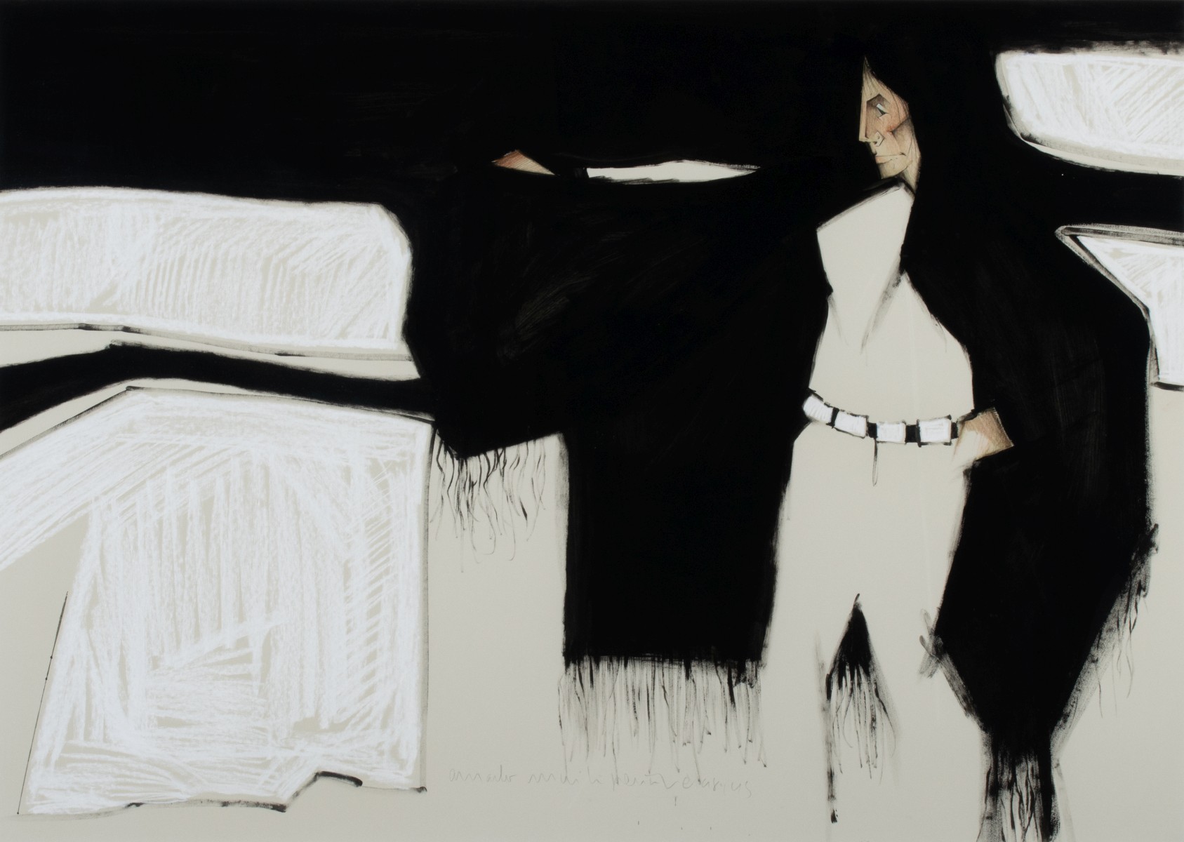 AMANDO PENA JR. (Born 1943) MIXED MEDIA ON PAPER