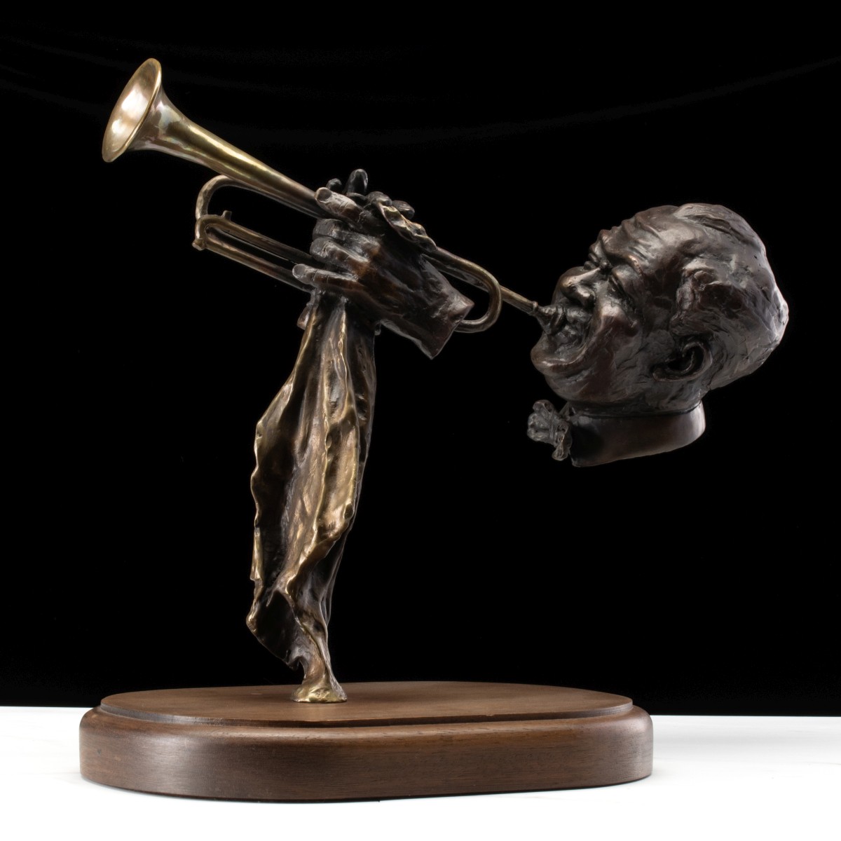 ED DWIGHT (BORN KANSAS CITY, KS 1933) BRONZE SCULPTURE