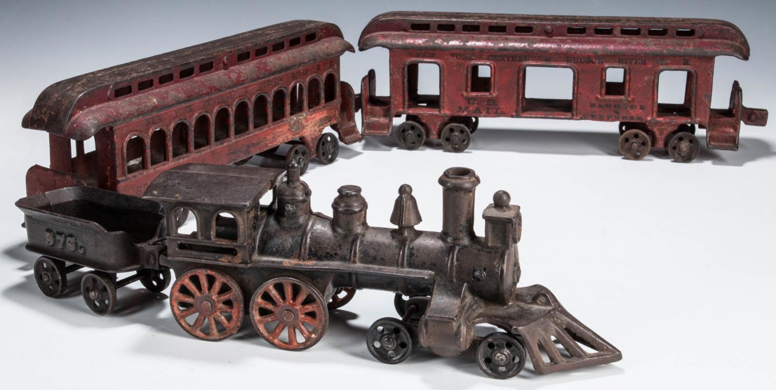 HARRIS TOY CO. LOCOMOTIVE AND KENTON TOYS COACH