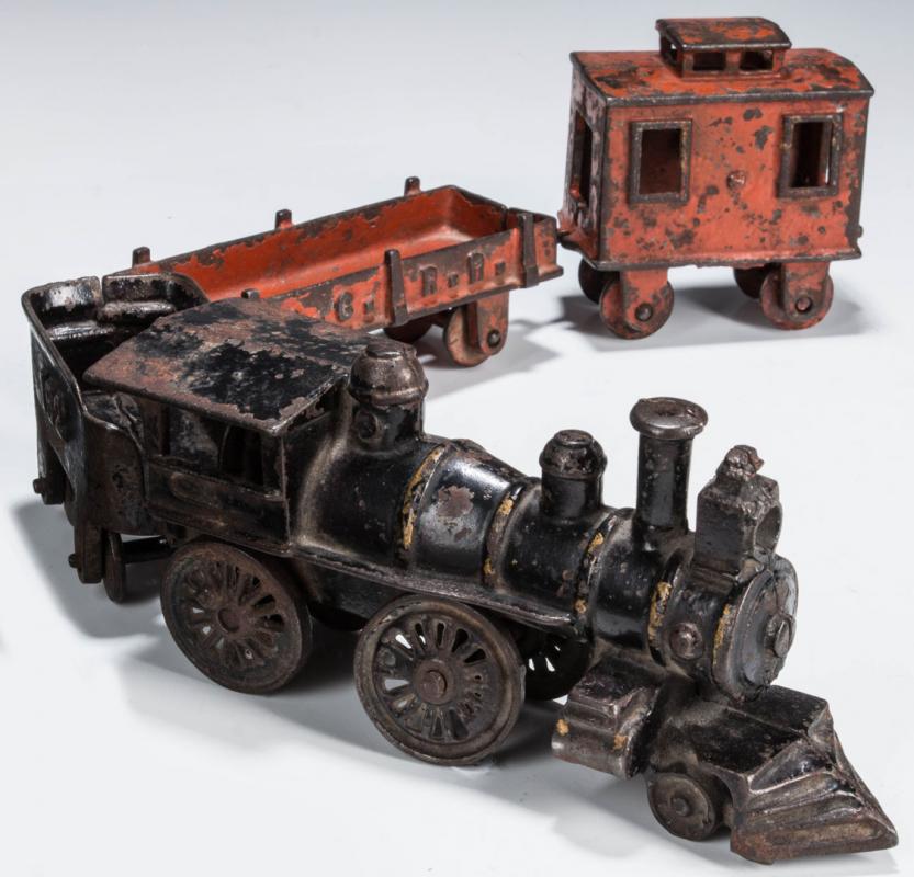 DENT HARDWARE CAST IRON FLOOR TRAIN CIRCA 1895