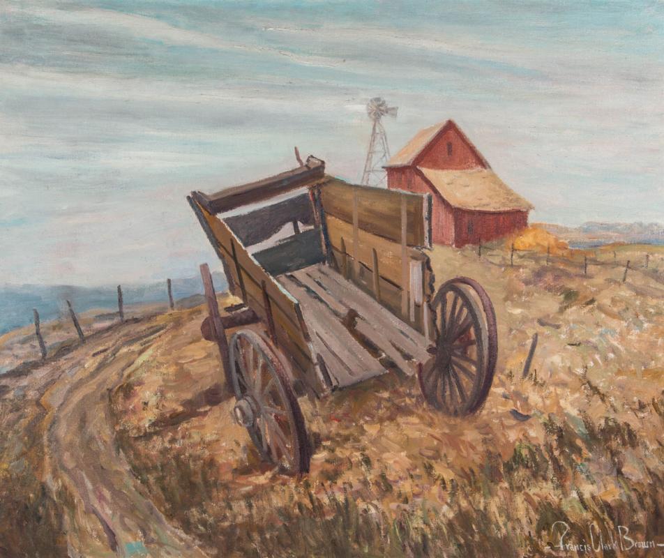 FRANCIS CLARK BROWN (1908-1992) OIL ON CANVAS