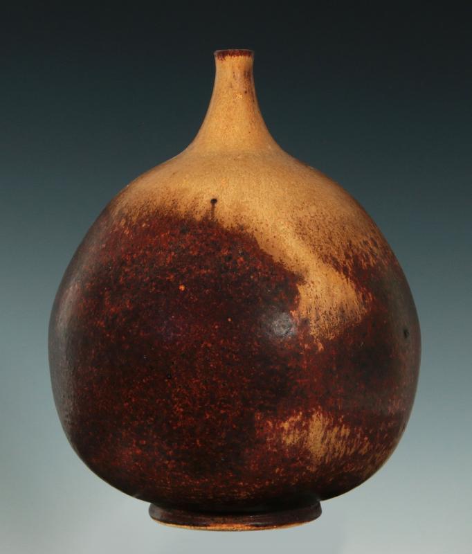 A LEON MOBURG STUDIO POTTERY VASE