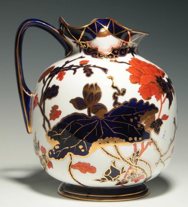  A C. 1890 ROYAL CROWN DERBY PAINTED PORCELAIN JUG