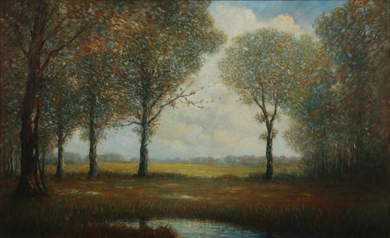 GEORGE VAN MILLETT (1864-1953) OIL ON CANVAS