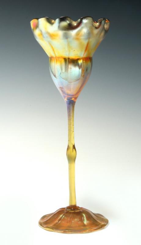 A TIFFANY FLORIFORM VASE