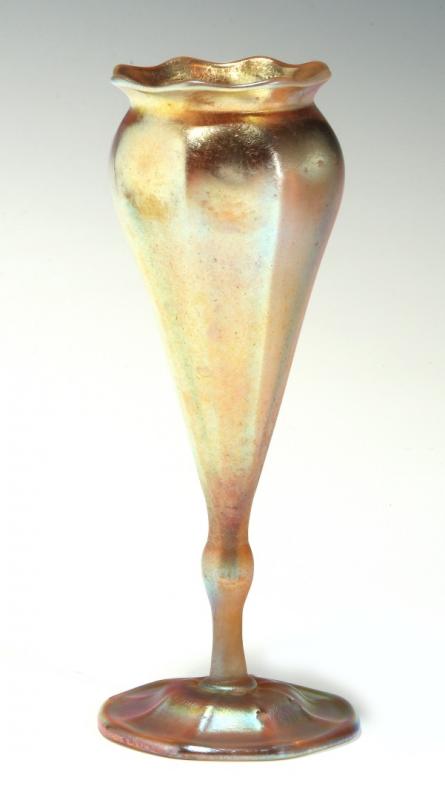 A TIFFANY FAVRILE FLORIFORM VASE