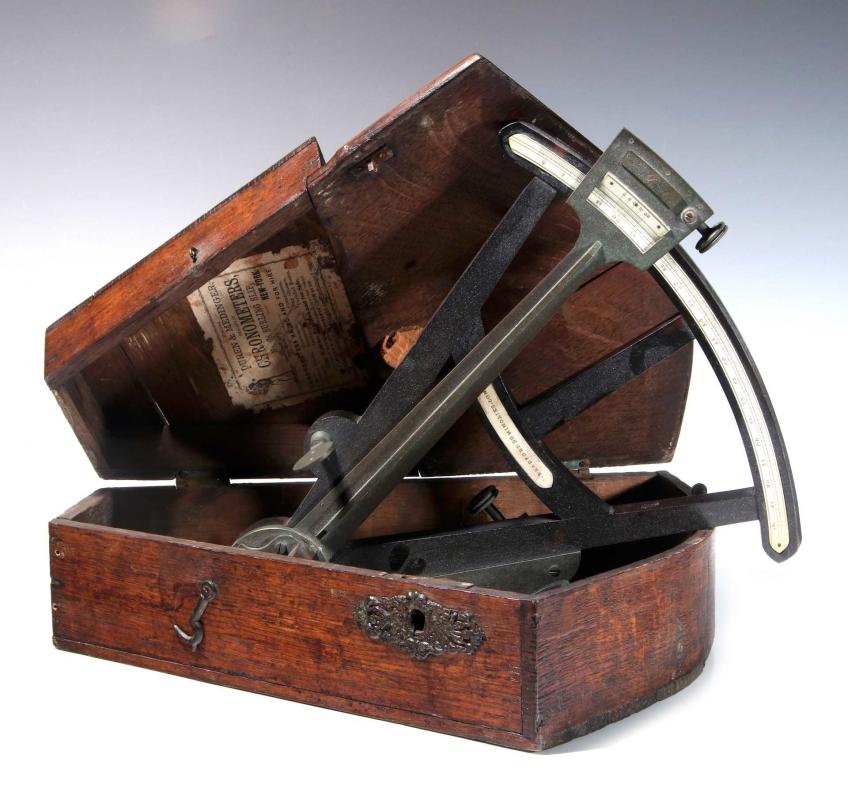 A 19TH CENTURY FRENCH OCTANT BY DUREN & MEDINGER