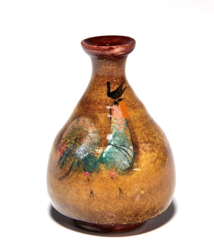 A POLIA PILLIN ART POTTERY CABINET VASE