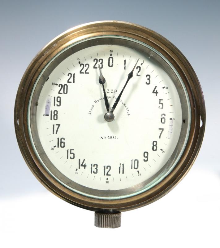 A VINTAGE USSR SUBMARINE WALL CLOCK