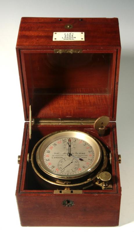 A 19TH CENTURY MARINE CHRONOMETER SIGNED DENT