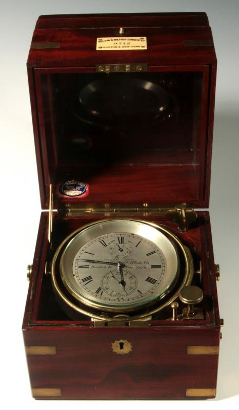 A 20TH C. MARINE CHRONOMETER SIGNED V. KULLBERG