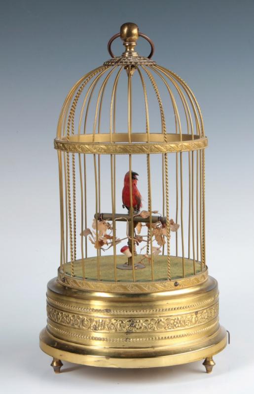 A 20TH CENTURY SINGING BIRD AUTOMATON MUSCI BOX