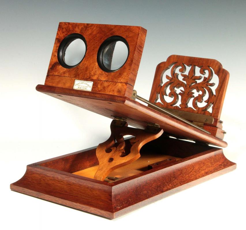 AN E.& H.T. ANTHONY &CO FOLDING STEREO GRAPHOSCOPE