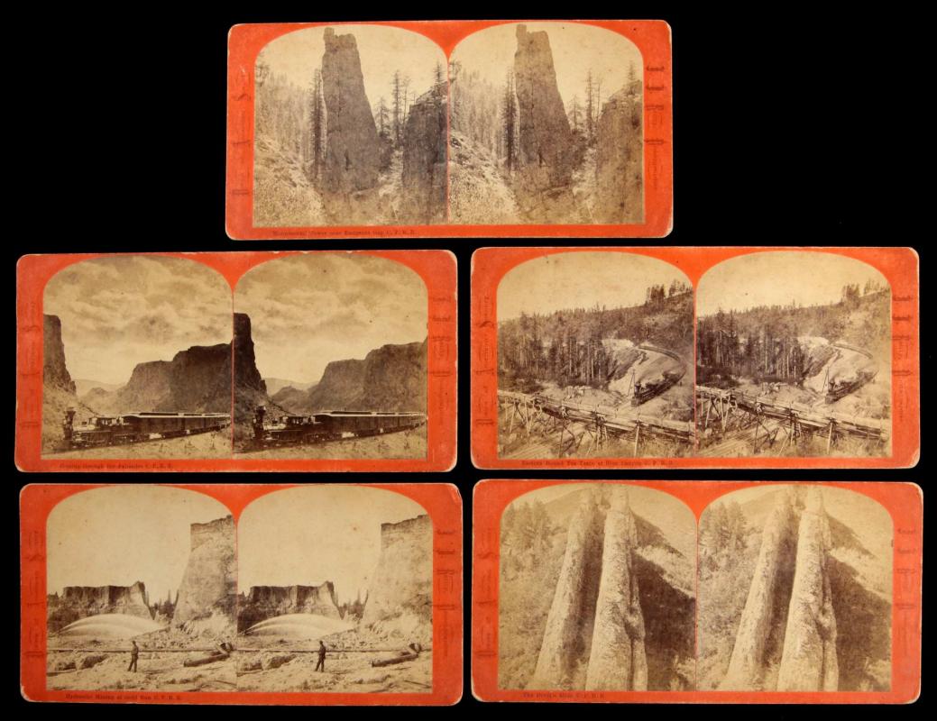 FIVE STEREOVIEWS BY J.J. REILLY