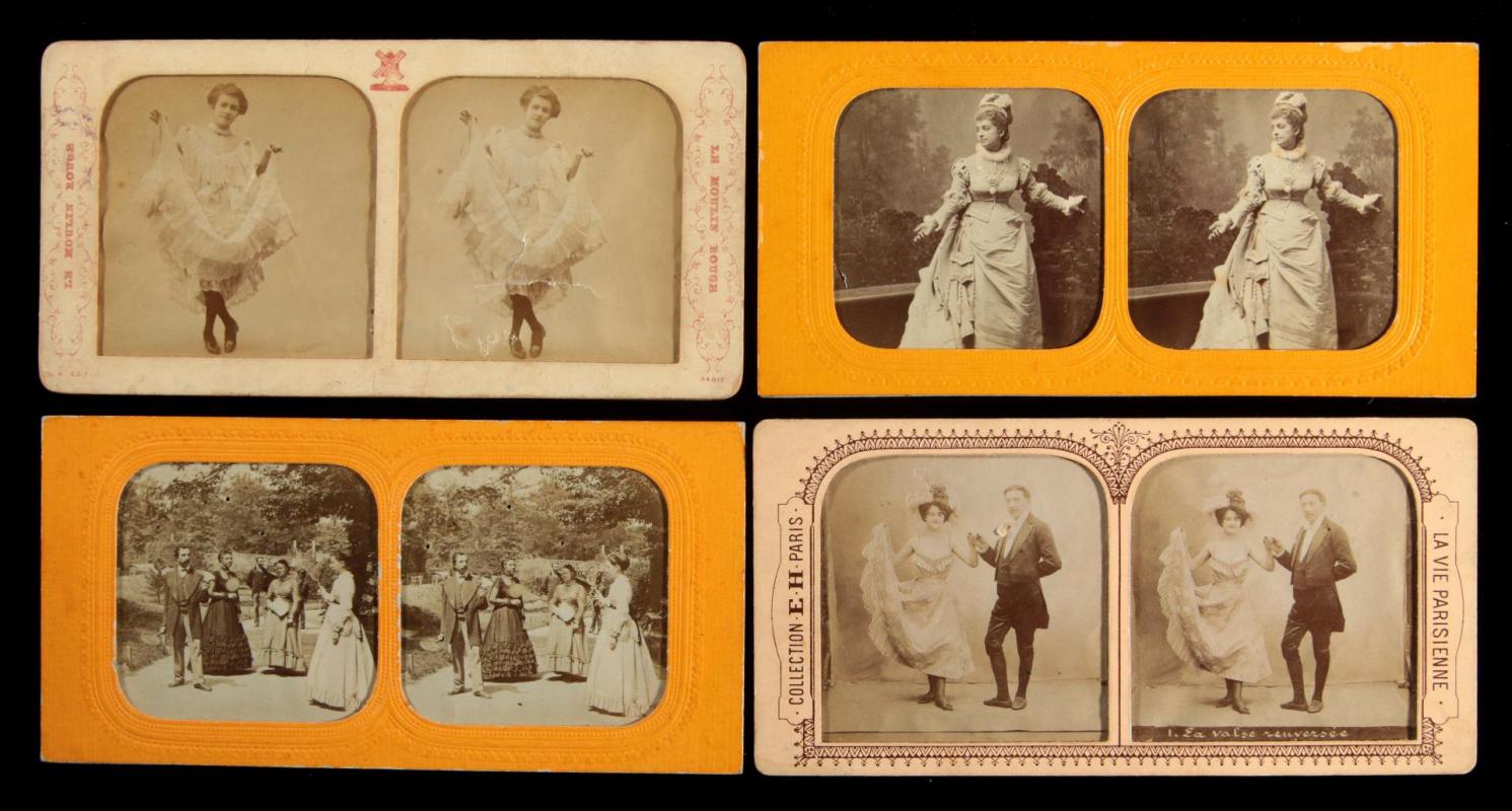 TWENTY-ONE FRENCH TISSUE STYLE STEREOVIEWS