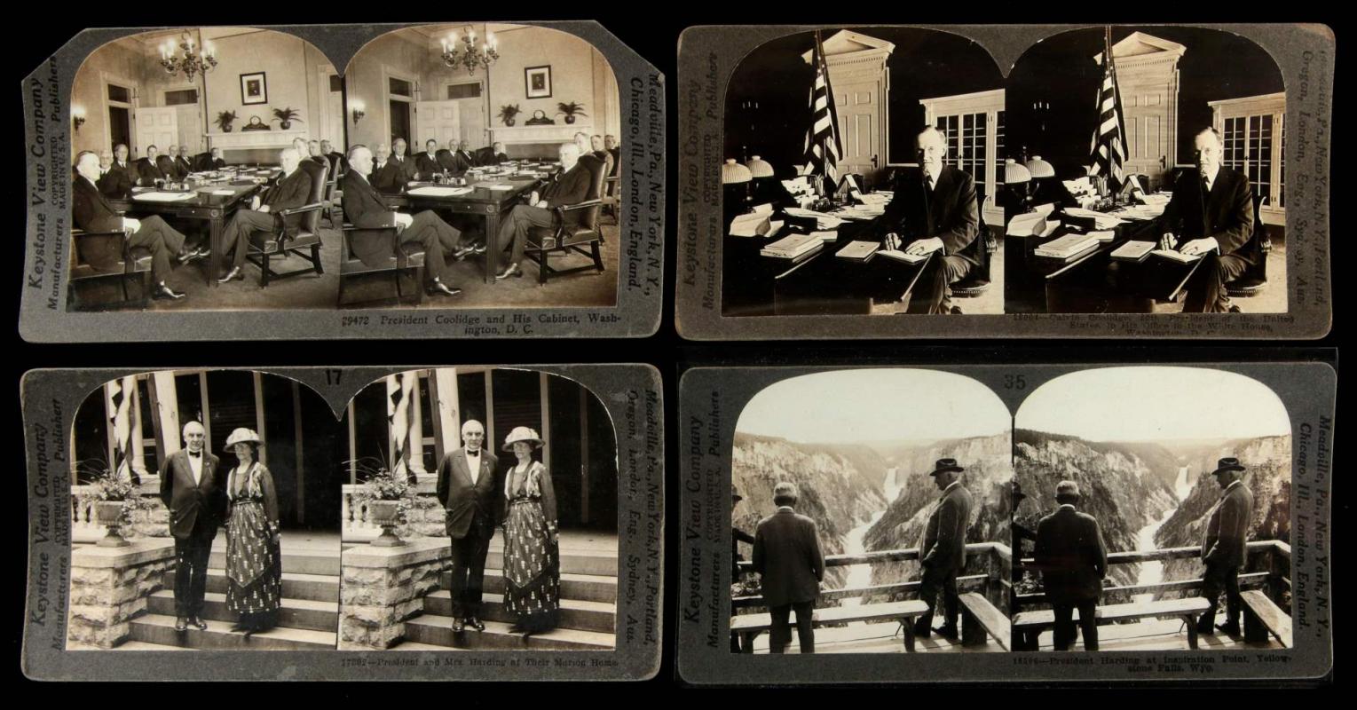 TWELVE STEREOVIEWS OF US PRESIDENTS