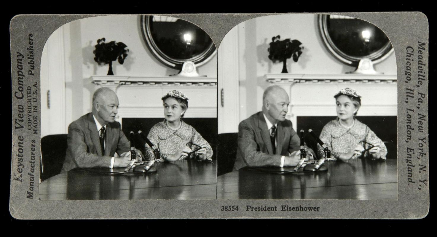 STEREOVIEW OF DWIGHT D. EISENHOWER