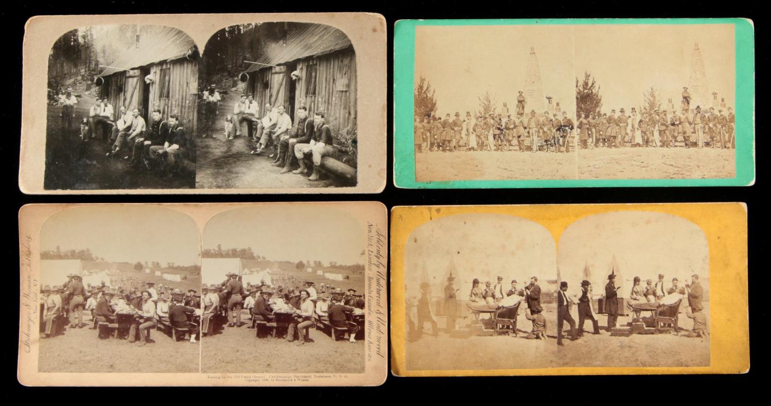 EIGHT CIVIL WAR RELATED STEREOVIEWS