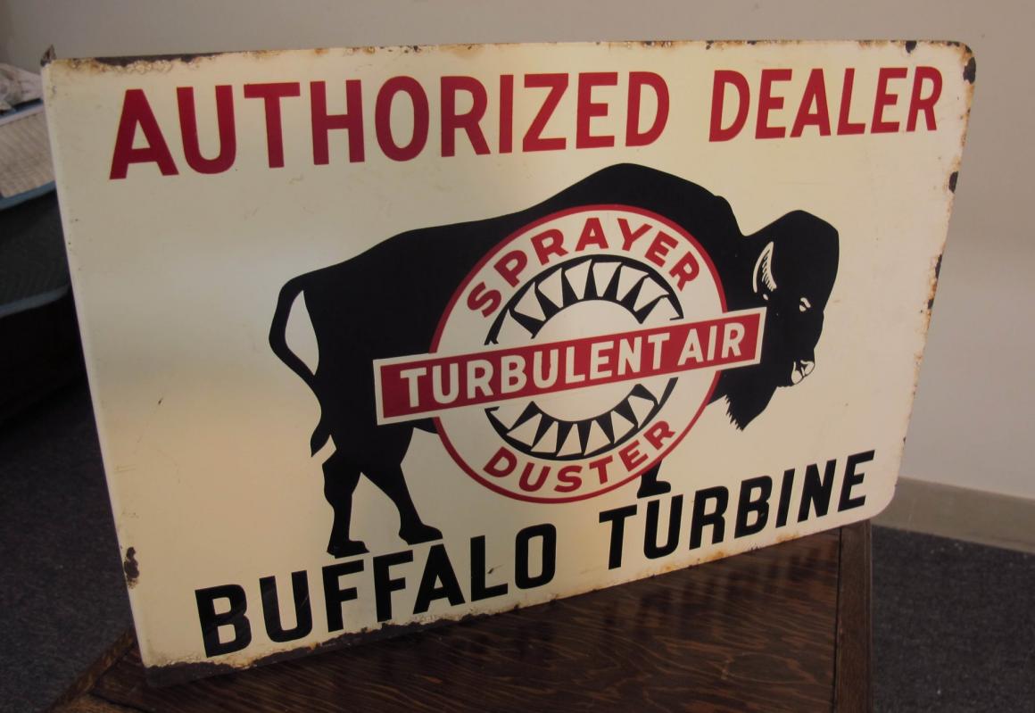 BUFFALO TURBINE CROP DUSTERS ADVERTISING SIGN