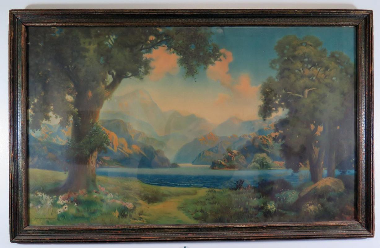 A FRAMED R. ATKINSON FOX PRINT